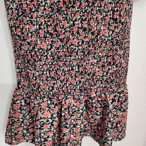 PRETTYGARDEN Long Puff Sleeve Floral Midi Bodycon Dress Size Large - Picture 6 of 11